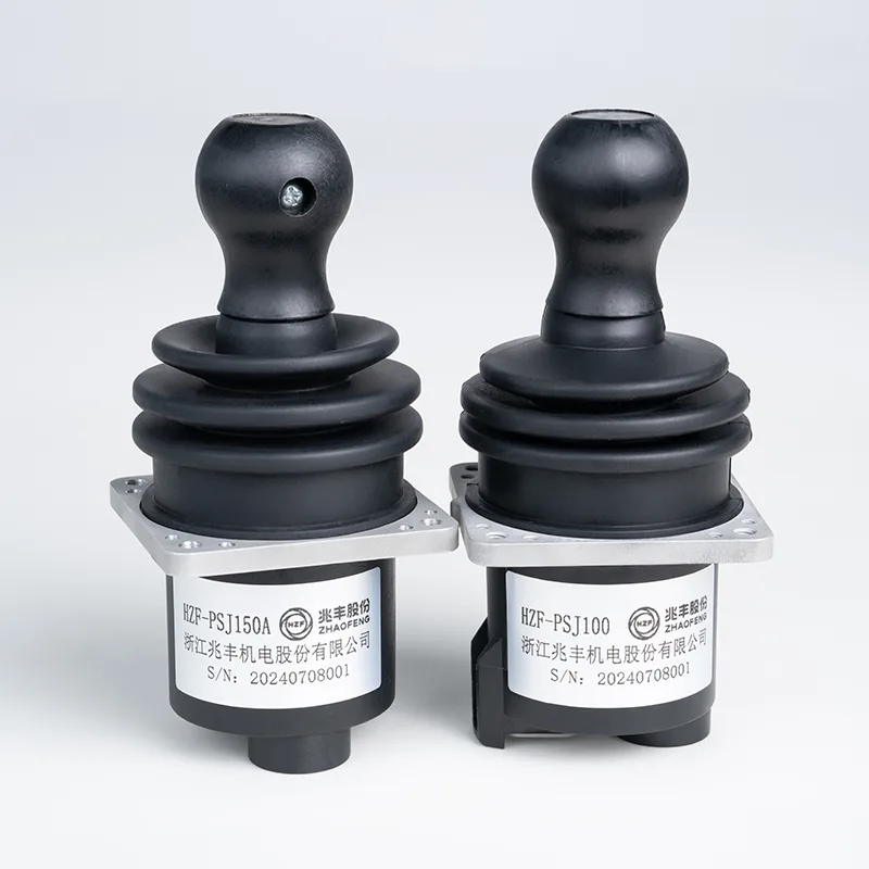 Antypoślizgowy elektryczny uchwyt sterujący do pojazdów przemysłowych